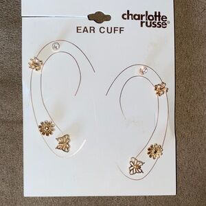 Charlotte Russe Gold Floral Ear Cuff Set
